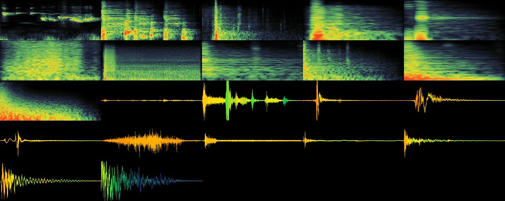 Onda de sonido abstracta — representación visual del sonido de CAOS